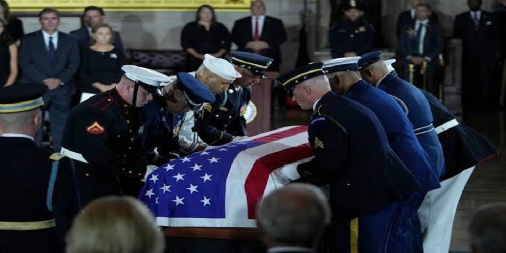 Trump Sparks Online Backlash After Funeral Appearance Caught on Camera